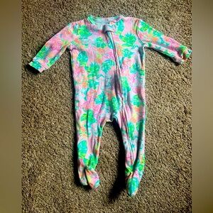 Lily Pulitzer pottery barn kids 3-6 months footie pajama